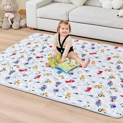 Baby Play Mat 50" X 50", Extra Thicker & Large Baby Mat for Floor